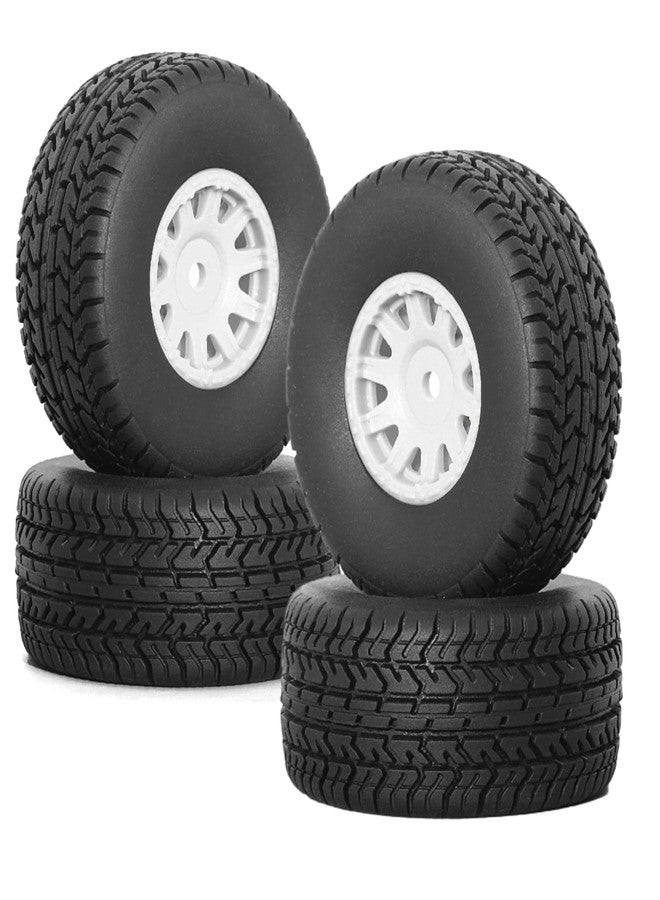 Gueiddi RC Car Tires Wheel, Rubber Tires and Plastic Wheel for 1/18 ARRMA Typhon GROM (1/14 White) - Image 1